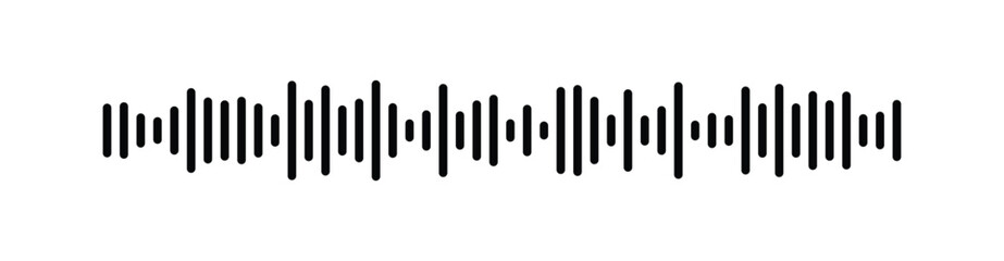 Equalizer waves isolated on a background. Vector EQ illustration.