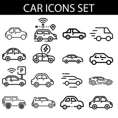 Obraz premium car icon or logo isolated sign symbol vector illustration - Collection of high quality black style vector icons. 