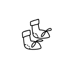 silhouette of a sock 