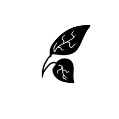 Fototapeta premium Leaf isolated icon 