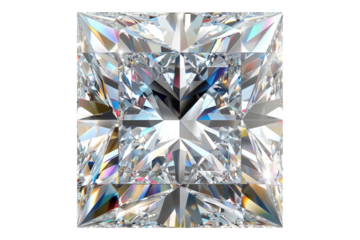 Baroness cut diamond isolated on transparent background