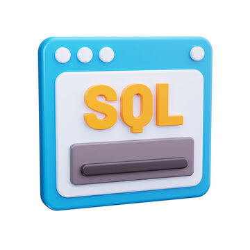 sql 3d render icon