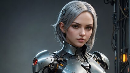 Female Cyborg Portrait