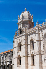 Fototapeta premium View of mosteiro dos Jeronimos in Belem, Lisbon, Portugal