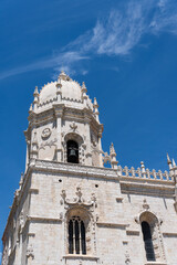 View of mosteiro dos Jeronimos in Belem, Lisbon, Portugal