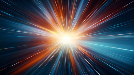 High-speed light trails in space