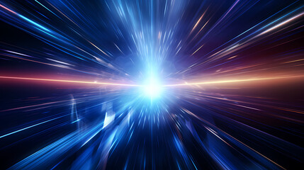 High-speed light trails in space