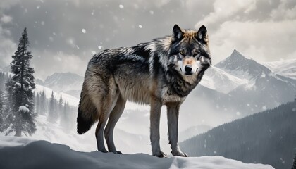 Obraz premium Capture the regal essence of nature with a strikin AI Generate