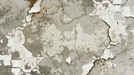 Naklejka premium cracked concrete vintage wall background,old wall,mural art design 