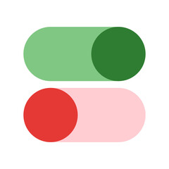 Customize switch on off ui color icon