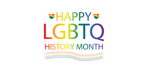 Colorful Celebration Illustrating the Rich History of LGBTQ Month Through Flag Design