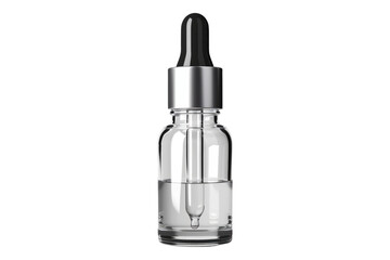 Naklejka premium Clear dropper bottle isolated on transparent background
