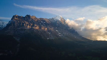 The Swiss Alps are breathtaking - A view of the Eiger from Grindelwald, Switzerland