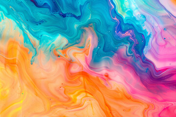 a colorful liquid with many colors