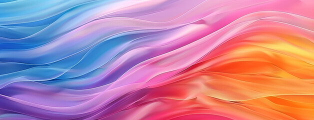 Obraz premium Abstract colorful background with smooth waves, vibrant colors and gradients for design elements or graphic backgrounds
