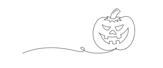 Helloween icon with line art. Helloween celebration symbol. Hellowen icon for background.