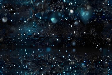 background of abstract glitter lights. silver, blue and black. de focused, Generative AI 
