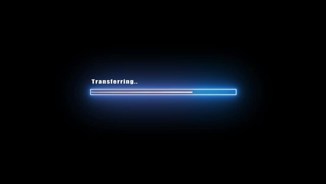 Loading bar fills up slowly, indicating progress on screen task, digital loading bar signals ongoing process, nearly reaching completion, Progress bar moves steadily.