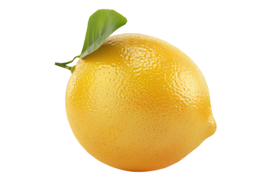Lemon isolated on transparent background