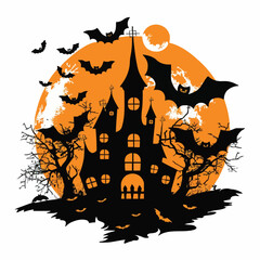 Helloween vector illustration for t-shirt	
