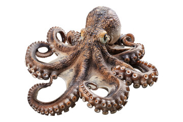 Fototapeta premium Octopus isolated on transparent background