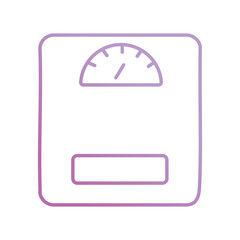 weight scale icon with white background vector stock illustration