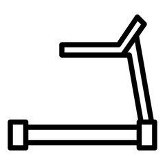 Treadmill outline icon. vector thin line icon for mobile app, website, logo and presentation design.