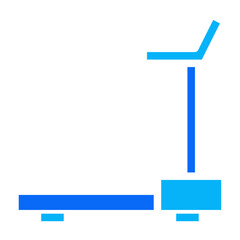 Treadmill solid dual tone icon. vector glyph line icon for mobile app, website, logo and presentation design.