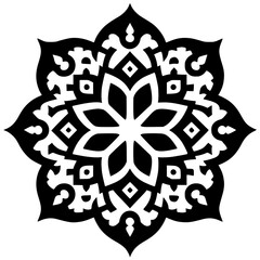 Islamic ornament silhouette