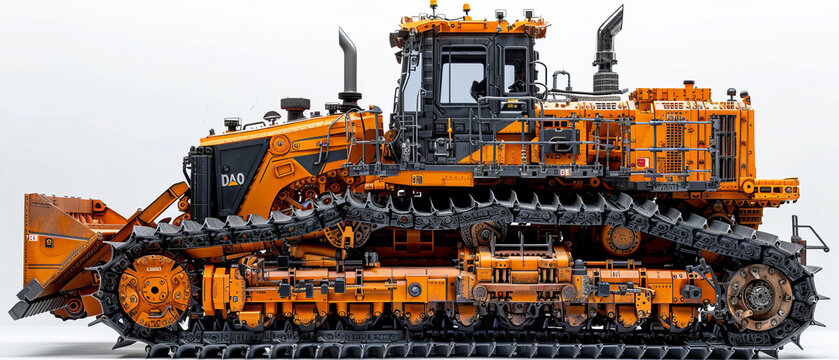 exploded-view diagram of a D10 Dozer.generative ai