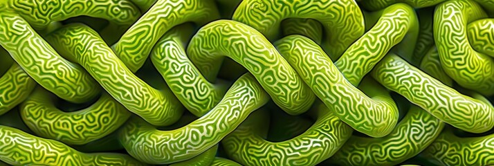 Organic Forms Resembling Intertwined Vines, In Rich Greens, Suggesting Connection And Complexity , HD Wallpapers, Background Image