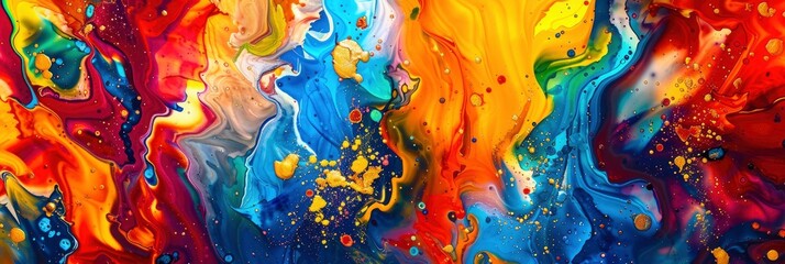 Vibrant Abstract Watercolor Patterns, In Bright Hues, Creating A Lively And Dynamic Visual Effect , HD Wallpapers, Background Image