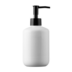 blank pump white plastic  bottle Skincare makeup product generic packaging mockup product shot for design layout