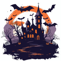 Helloween vector illustration for t-shirt	