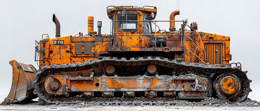 exploded-view diagram of a D10 Dozer.generative ai