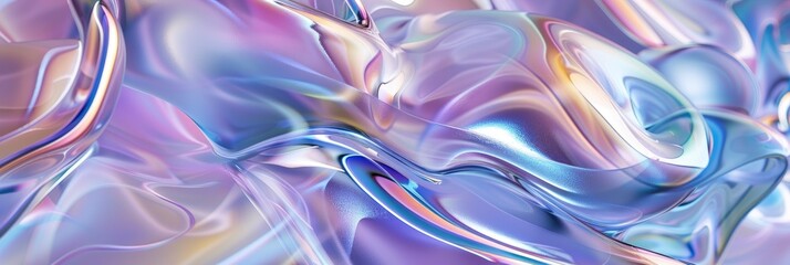 Fototapeta premium Flowing Forms With A Translucent, Jelly-Like Appearance, In Light Blues And Purples, Suggesting Delicacy And Fluidity , HD Wallpapers, Background Image