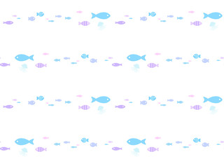 魚のシームレスパターン　C-1'