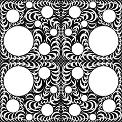 Abstract, Doodle black lines in abstract pattern without exact pattern, Doodle, Pattern, Image with white background.