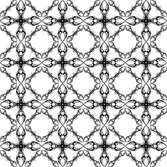 Naklejka premium Abstract, Doodle black lines in abstract pattern without exact pattern, Doodle, Pattern, Image with white background.
