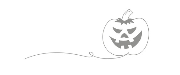 Helloween icon with line art. Helloween celebration symbol. Hellowen icon for background.