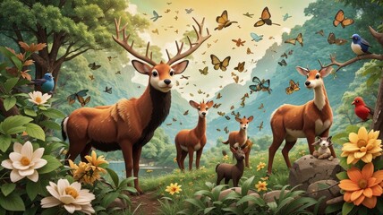 herd of deer