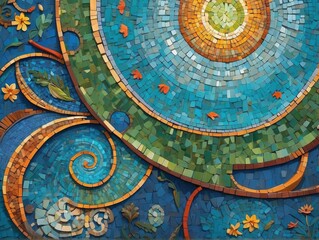 Fototapeta premium background with circles