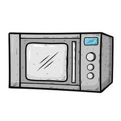 illustration of a microwave