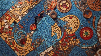 mosaic of the snake