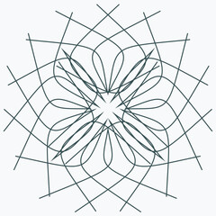 Obraz premium Pattern element on a white background. The vector image can be used as a fine art decoration.