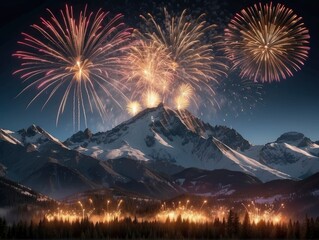 fireworks over the lake