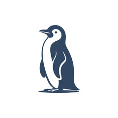 penguin silhouette vector, penguin logo, penguin icon, penguin clipart illustration on white background