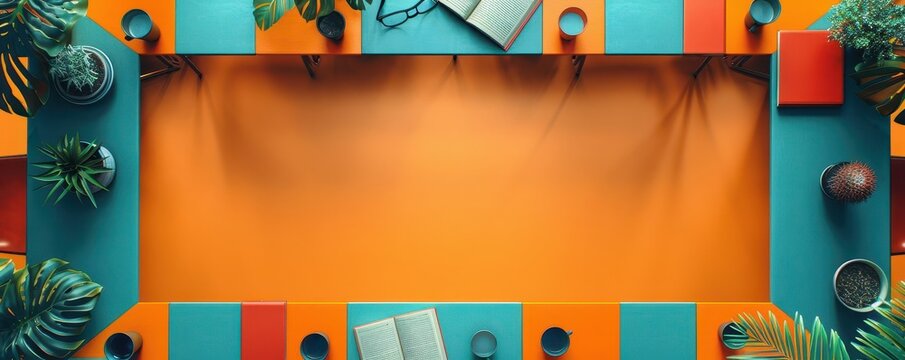 student behavior analysis flat design top view educational psychology animation complementary color scheme