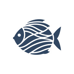 Obraz premium fish on blue background