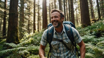 Father and Child Hiking Adventure